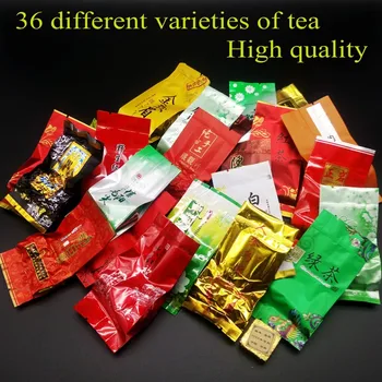 

36 Different Flavors Chinese Tea Includes Milk Oolong Pu-erh Herbal Flower Black Green Tea