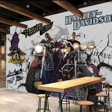 Beibehang на заказ, ручная роспись граффити рисунок мотоцикл фото обои фон украшение стены 3d обои