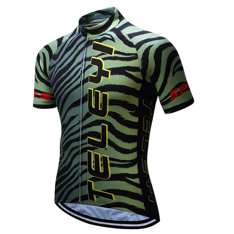 Велосипед teleyi команда для мужчин Гонки Велоспорт Джерси Топы велосипед рубашка короткий рукав велосипедная одежда быстросохнущая одежда для велоспорта Ropa Ciclismo - Цвет: 3
