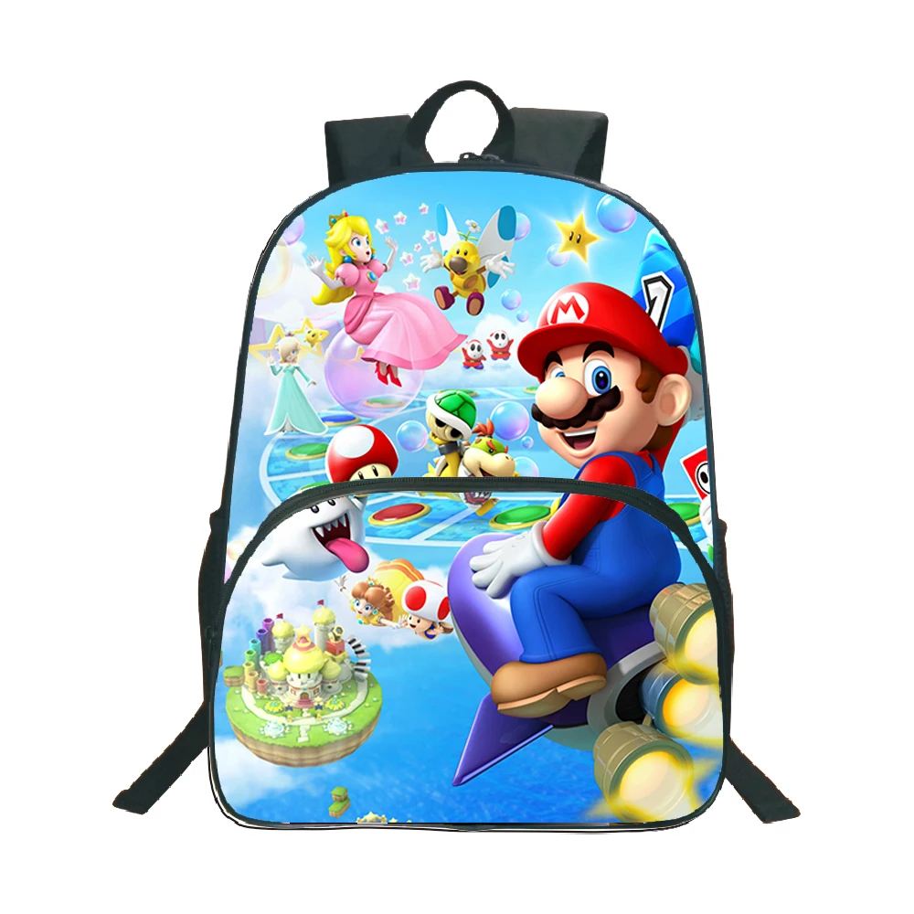 Красивый рюкзак Супер Марио, студенческие сумки для мальчиков и девочек, Модный популярный школьный рюкзак с рисунком для подростков, повседневный рюкзак, подарки на день рождения - Цвет: 27