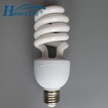 HoneyFly полная спиральная трубка энергосберегающая лампа AC220-240V 20 Вт/28 Вт E27 полуспиральный Флуоресцентный светильник Домашний Светильник ing