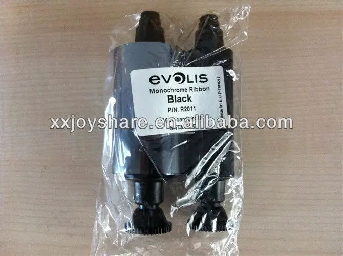 

Original Black Monochrome Ribbon R2011 1000 prints/roll for Evolis Pebble4 ID card printer