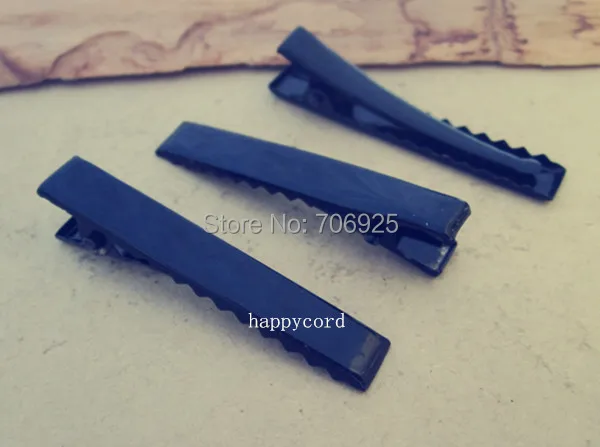 

50pcs/lot black color single prong alligator pinch clips with teeth accessories 56mm