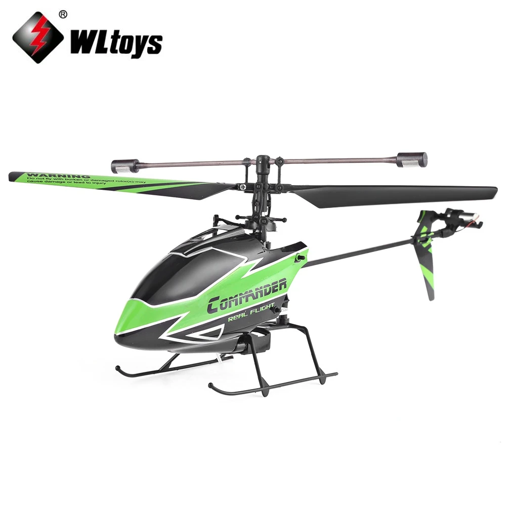 

Wltoys Remote Control Helicopter 4CH 2.4GHz Gyroscope Left-side / Right-side Flying Helicopter Single Propeller Design RC Drones