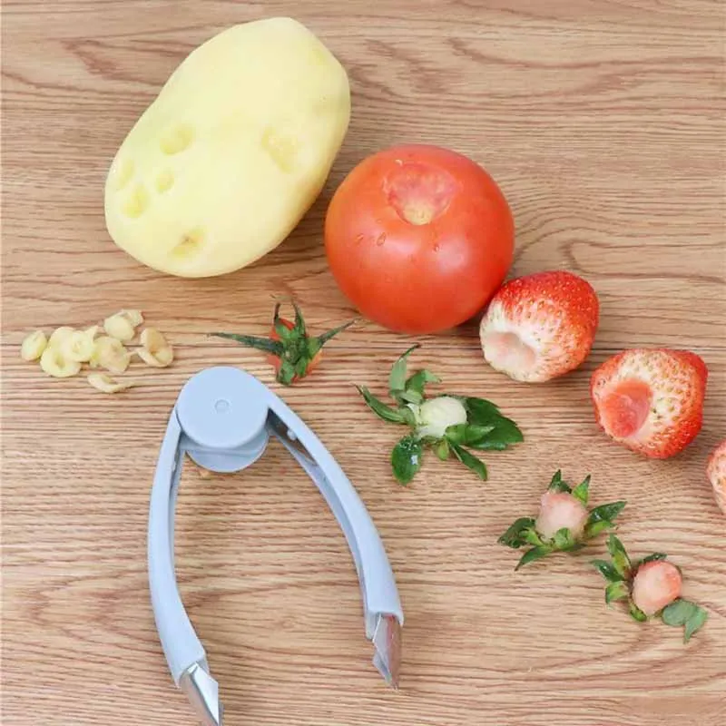 KHGDNOR, нож для удаления стволовых листьев клубники, нож для ананаса, фруктовый пинцет, инструмент для удаления сердцевины, кухонные аксессуары