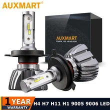 

Auxmart LED H4 HB3 9005 HB4 9006 H11 H7 Car Headlight Kit 50W/set 8000lm CSP CREE Chips Bulb 6500K Auto Headlamp For Dodge VW