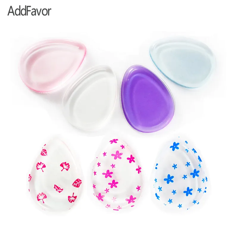 

AddFavor 1Pc Clear Silicon Gel Cosmetic Puff Jelly Pudding Makeup Sponge Cream Foundation Maquiagem Powder Beauty Essential Puff