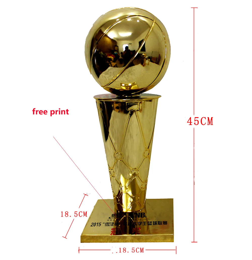 

big size 45CM Larry O'Brien Trophy America Basketball League Award Fans Gift Souvenirs Award Free Engraving