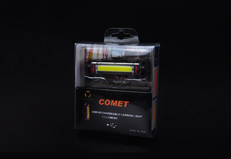 Алюминиевый COB Comet USB Перезаряжаемый велосипедный задний фонарь Водонепроницаемый светодиодный защитный багажник велосипеда Лампа