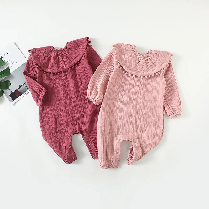 NEW Fall Winter Infant Cotton Baby Jumpsuit Soft Fabric Romper Newborn