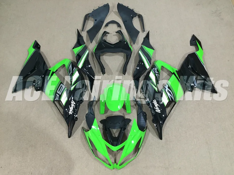 Abs Обтекатели комплект подходит для kawasaki Ninja ZX6R 636 599 2013 6R 13 14 15 16 17 ZX-6R кузов комплект холодный зеленый