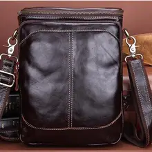 Новое поступление из натуральной кожи Мужская Малый Сумка кожа мужской одно плечо Креста тела сумка Повседневная деловая сумка первый слой