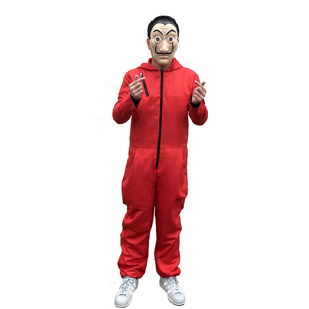 Money Heist Costume Cosplay The House of Paper La Casa De Papel Salvador Dali Costumes Masks Halloween Carnival Party Props