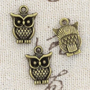 

10pcs Charms Owl 16x12mm Antique Making Pendant fit,Vintage Tibetan Bronze Silver color,DIY Handmade Jewelry