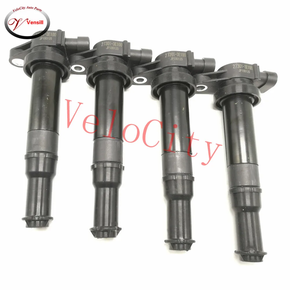 

4 X New Ignition Coil 27301-3E100 For Hyundai Santa Fe 07-09 Optima 2006-2008 2.7L V6