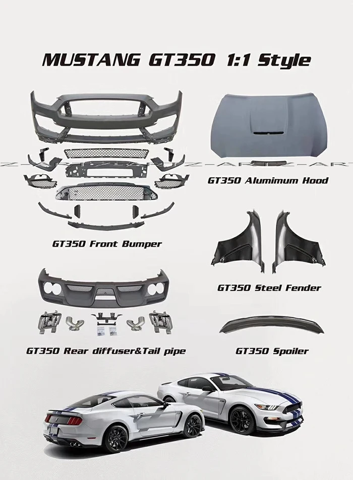 Buy Z ART GT350 body kit for Ford Mustang 2015 2017