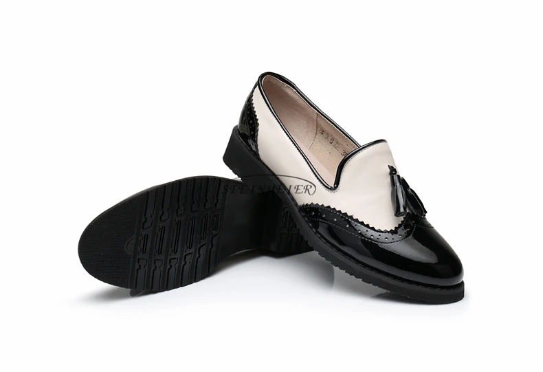 Из натуральной коровьей кожи броги дизайнерские винтажные сандалии на плоской подошве обувь ручной работы женские туфли-оксфорды большой