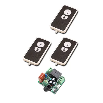

Promotion AC220V Mini Size RF Wireless Remote Control Switch System 3Transmitter & 1Receiver Relay Receiver 315/433mhz