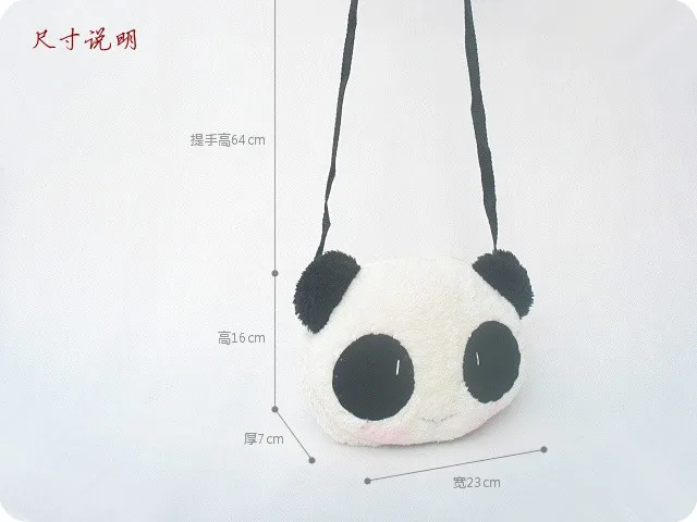 Мультяшная панда, плюшевая навязчивая косая сумка, сумка на плечо, женская сумка, подарок на день рождения для девочки, 1 шт