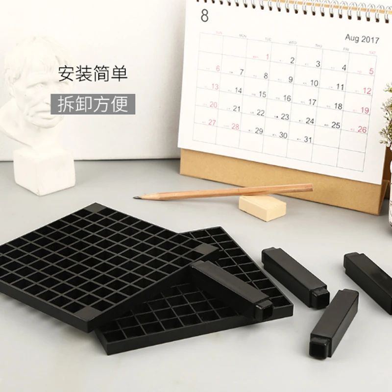 96 Holes Paint Brush Pen Holder Stand Brush Pencil Storage Rack Organizer Square Painting Supplies Drawing School Supplies (4)
