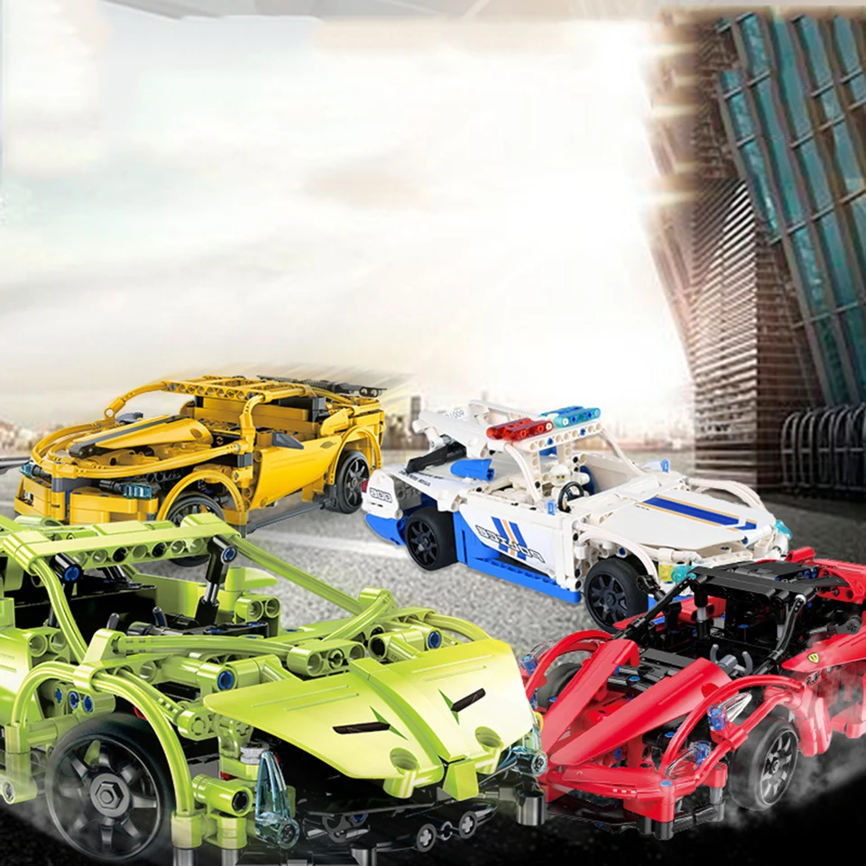 

Technic Building Block Bricks Supercar 918 GT Model Sports Cars DIY Toys Gifts
