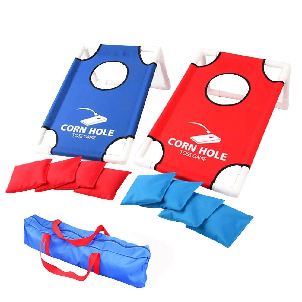 

Portable Bean Bag Toy Set For Kids Parents Toss Cornhole Game Board Set Of 2 Board And 8 Beanbags Throwing Bean Bag Game Set Toy
