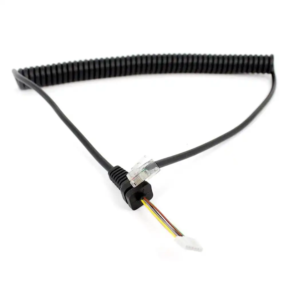 Detectorcatty Mic Cable for Yaesu MH-48A6J FT-7800 FT-8800 FT-8900 FT-7100M FT-2800M FT-8900R Handheld Mic Extension Cable Cord