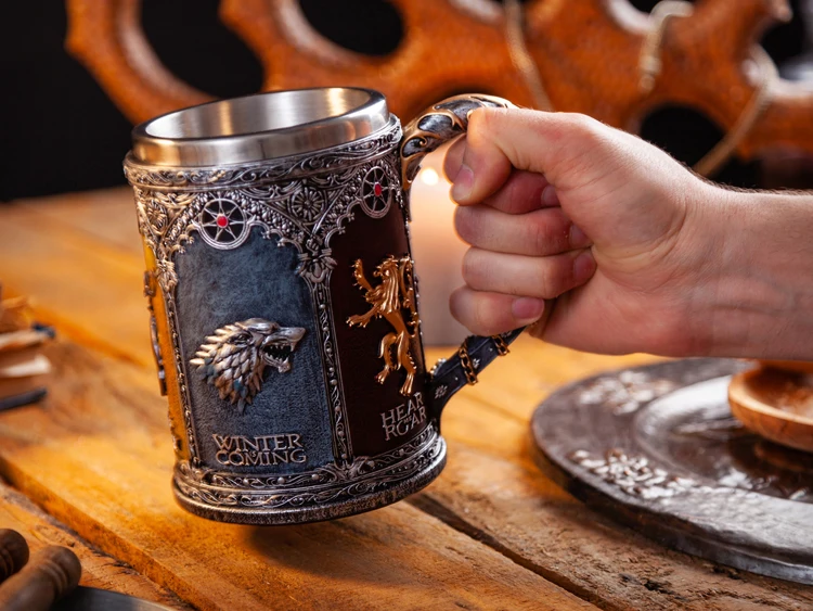 Игра престолов Signets Tankard кофейные кружки из нержавеющей стали, чашки и кружки из смолы, креативная посуда для напитков Mark