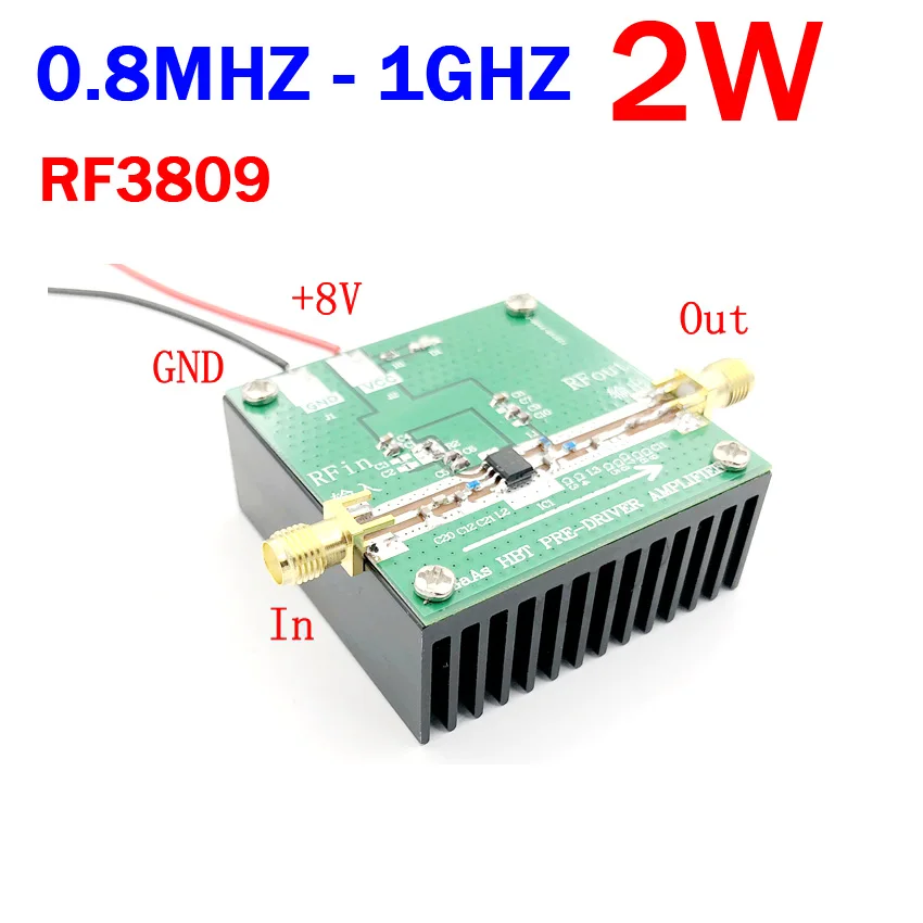 0.8MZH 1Gmz 2 Вт Высокая мощность линейность RF широкополосный усилитель мощности для
