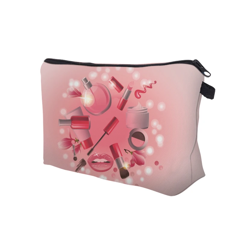 Deanfun 3D печать косметичка новая мода полиэстер розовый на молнии потребности для женщин Макияж дорожный Органайзер 50749