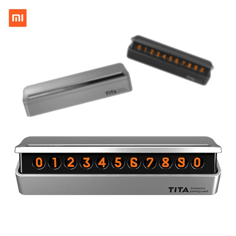 Xiaomi TITA временная остановка знак парковки автомобиля номер карты может скрывать