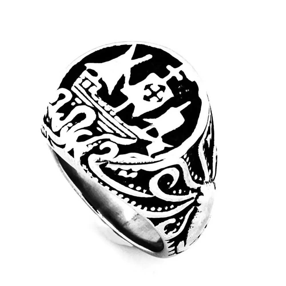 FANSSTEEL Нержавеющая Сталь Ювелирные изделия парусное судно кольцо FSR14W51|ring ring|stainless