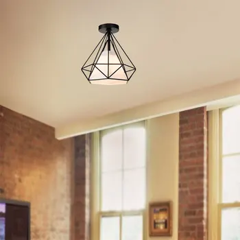 

E27 Scandinavian HangLamp Recessed Ceiling Lights Dinning Room Iron Ceiling Lights Fashion Minimalist Metal Ceiling Lights