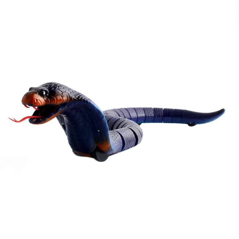 

Tricky Toy Simulation Cobra Naja Novelty Remote Control Snake Trick Terrifying Mischief Toy Rc Snake Garden Props Egg Violet B