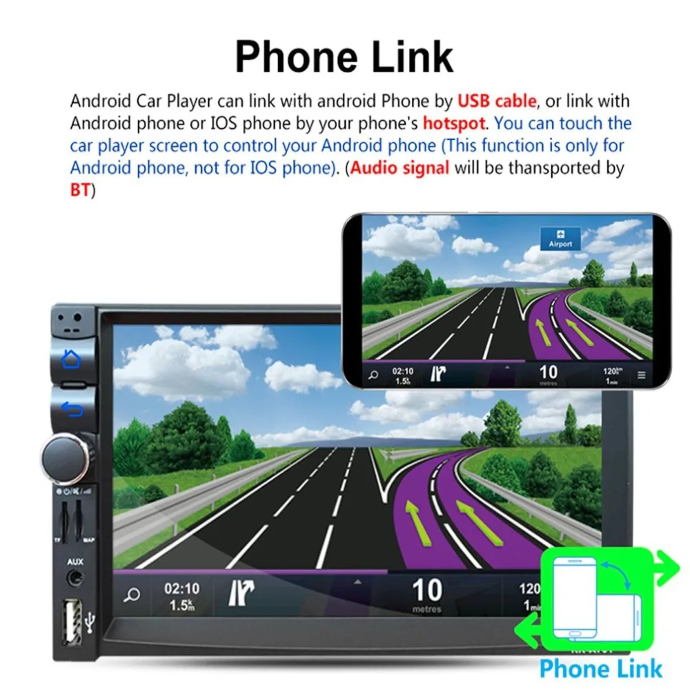 Flash Deal 2019 New Hot Sale Wireless Car Player 7.1 Inch Car MP5 Player Player Car Audio Fits for Android System Free Shipping 8