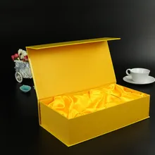 Изготовленный на заказ логотип Роскошная картонная Магнитная Складная Подарочная коробка с ленточным замком, толстая белая картонная упаковочная коробка- PX10727