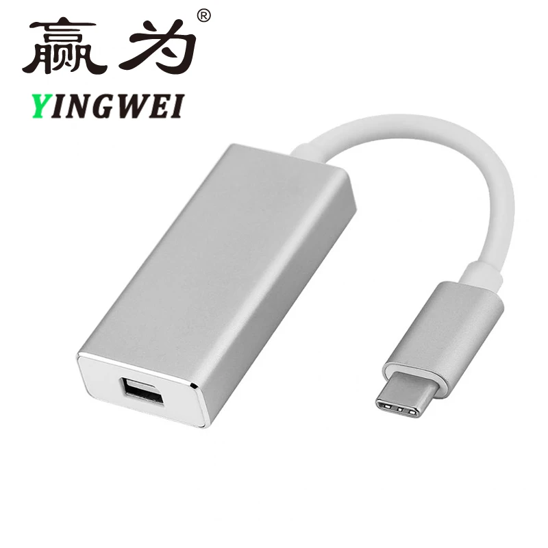 Тип C к мини адаптер портов дисплея USB Мини DP кабель 3 1 дисплейный Порт Thunderbolt Type Mini