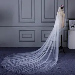 RSV93 реальные фотографии yiaibridal наличии один Слои свадебная фата с жемчугом