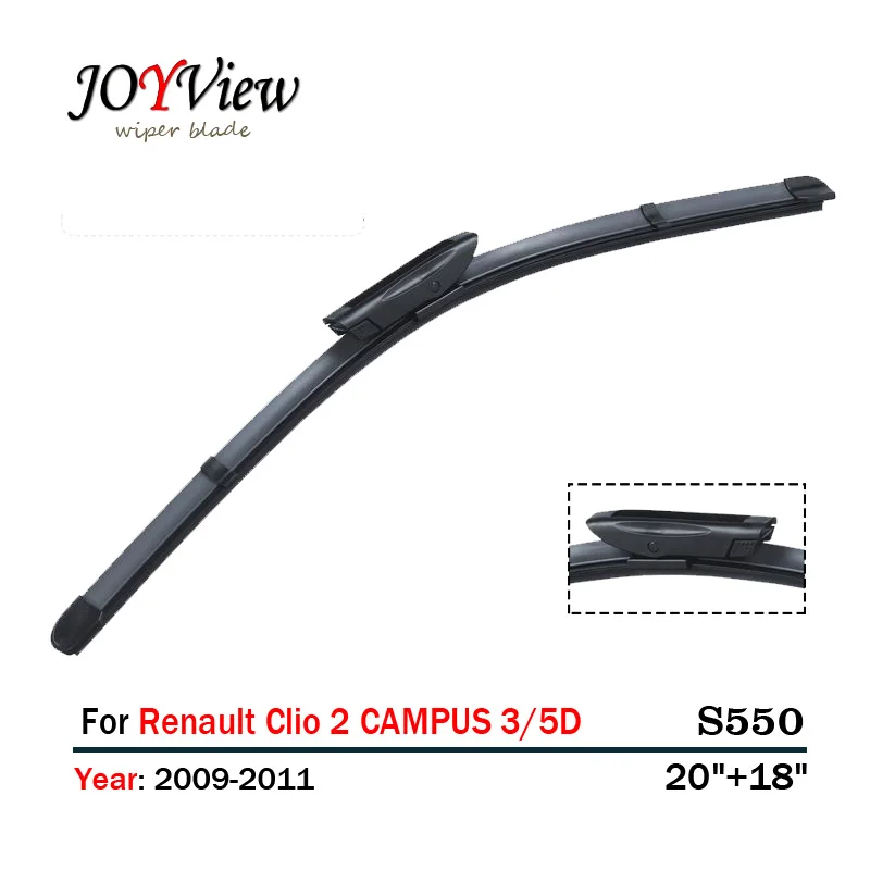 S550 Wipers Size20"+18"Fit For Renault Clio 2 CAMPUS 3/5D(2009 2011