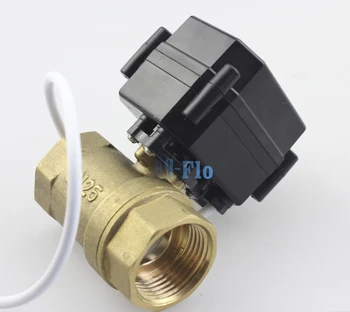 

1" DN25 DC3-6V Brass Two Way Motorized Ball Valve 3 wires Electrical Ball Valve CR04