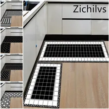 Zichilvs Nordic геометрический Творческий кухня коврики Нескользящие ванная комната ковры Нескользящие моющийся дверной коврик Прихожая напольный коврик