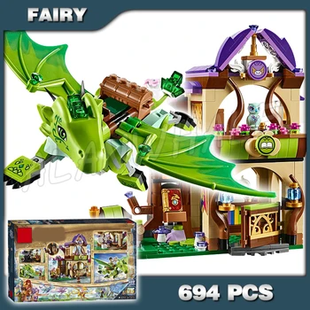 

694pcs New The Secret Market Place Building Brick Blocks Model Gifts Kit Playset Toys Compatible with Lago Elves