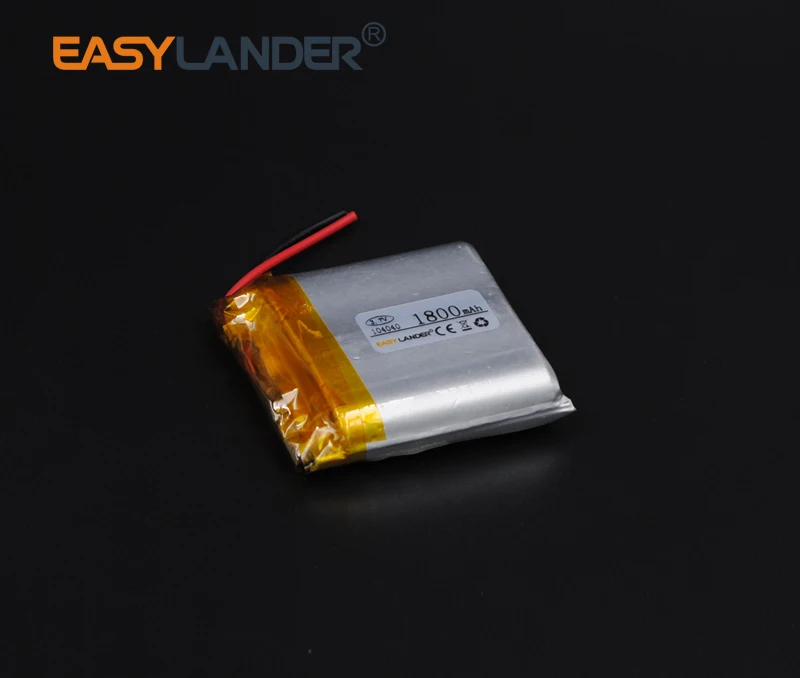 

3pcs/Lot 3.7V 1800mAh Rechargeable li Polymer Li-ion Battery For GPS PSP MP3 SPeaker DIY PAD Power LED Bluetooth Pen 104040