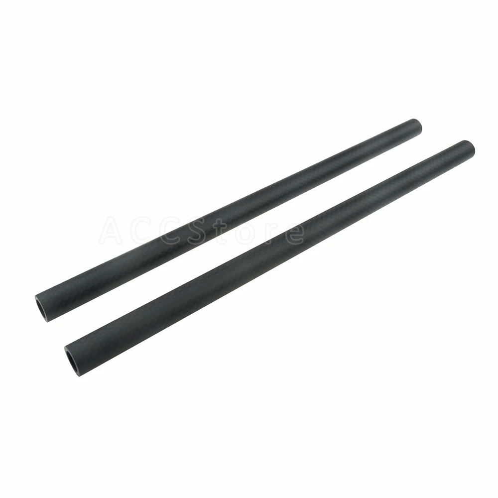 cheap 2PCS 15mm Carbon Fiber Rods 30cm 11.8inch Long for DSLR Camera Rig 15mm Rods System Camera Rail Rods 207