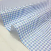 Стеганое постельное белье в стиле пэчворк проверяет, плед Небесно-Голубой ткань младенец, ткань хлопок текстиль Дети хлопок ткань 160 см х 50 см решетки