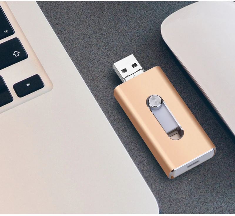 BRU OTG USB флеш-накопитель 8GB16G32G64G128G для iPhone 5S/6/6 S/7 plus/8X iPad Android Мультифункциональный Флешка-ручка логотип на заказ