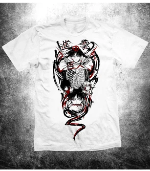 

Attack on Titan T-shirt Japanese Anime Short Sleeve T shirt Shingeki no Kyojin Soft Breathable Tees For Women Men