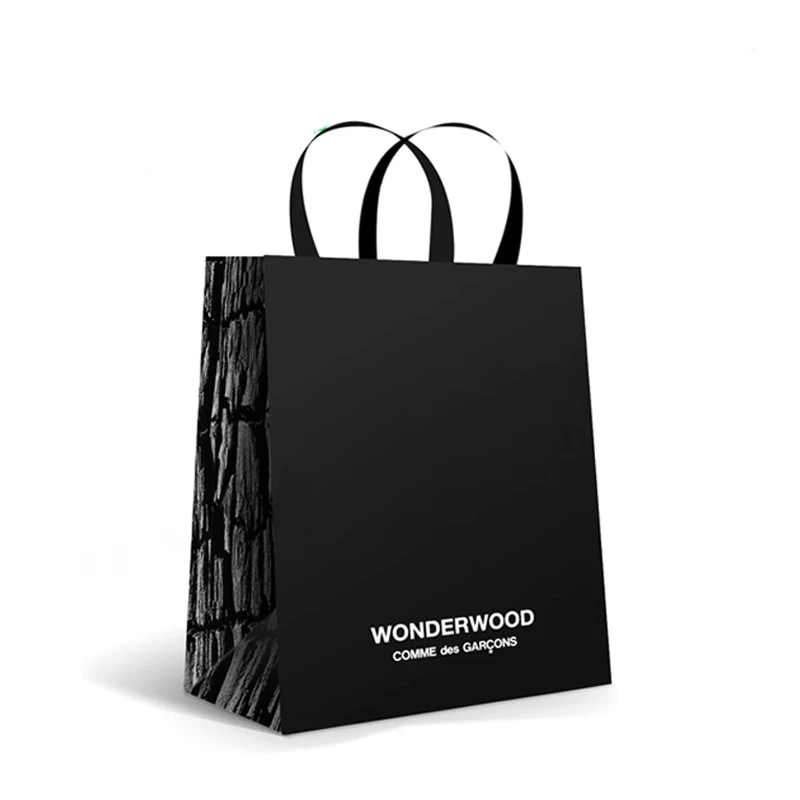 ds customzi black paper bag