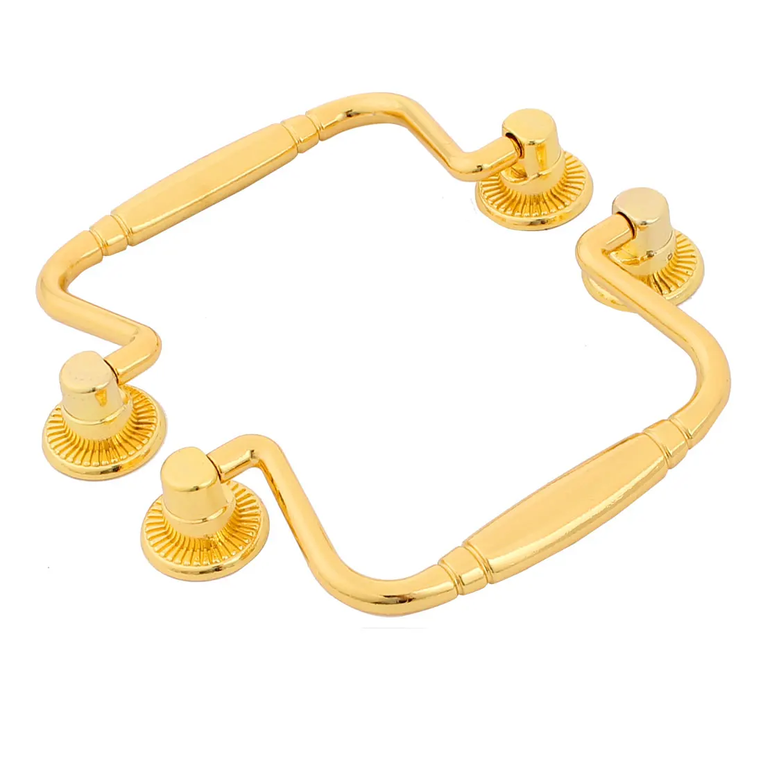 UXCELL Home Office Furniture Hardware Closet Cabinet Drawer Door Gold Tone Metal Pull Handle Set 83Mm 3.3\