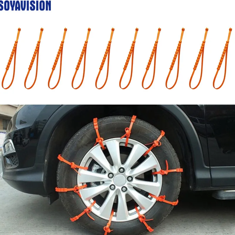 10 pcs Lotto Automobili Universale Mini di Plastica Spikes Per Pneumatici Catene Da Neve Inverno Pneumatici ruote Per Il trasporto del Camion Auto Suv Auto accessori